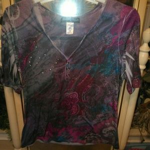 Sz L Appropriate Behavior blouse